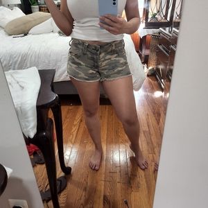 True religion camo shorts